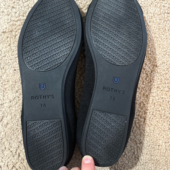 Rothy’s Ballet Flat Knit Slip On Black Size 7.5 - Picture 4 of 6